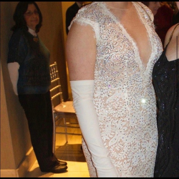 Jovani Crystal gown. Size 10. Worn once - Picture 7 of 9